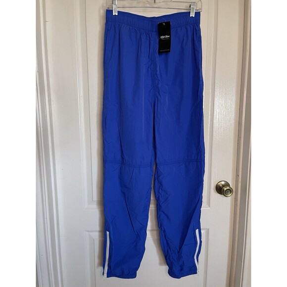 Shaka Wear SHNTP Royal Blue Nylon Tracksuit Pants Men’s Sm Lightweight Drawcord - Picture 4 of 7